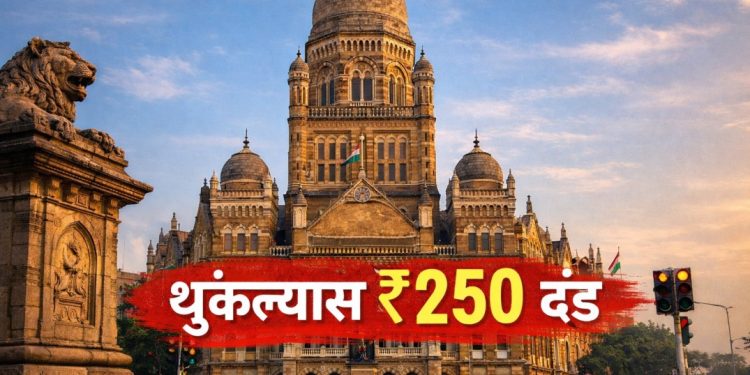 मुंबई महापालिकेचे ‘थुंकल्यास ₹२५० दंड’ – २०२५ चे घनकचरा व्यवस्थापन उपविधी लागू