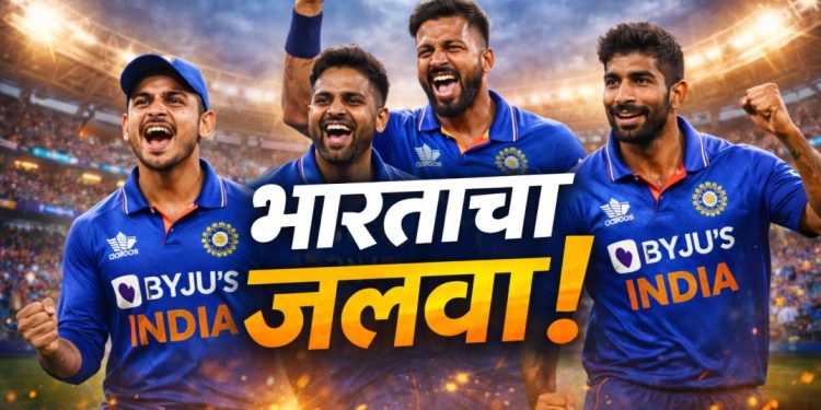 भारताची पाकिस्तानवर दणदणीत मात; विश्वचषकातील महासंग्रामात पुन्हा वर्चस्व सिद्ध