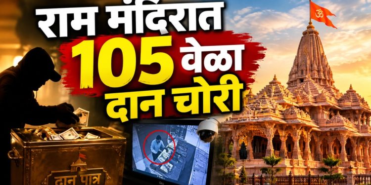 अयोध्या राम मंदिरातील दान चोरी प्रकरणात मोठी अपडेट; 105 घटना सीसीटीव्हीत, 25 सप्टेंबरपर्यंत आरोपपत्र