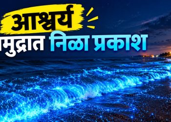 समुद्रात निळा प्रकाश; नेमके रहस्य काय? महाराष्ट्रातल्या या समुद्रकिनाऱ्यावर घडली घटना